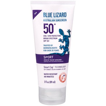 Blue Lizard Sport SPF50 Sunscreen Lotion, 3oz