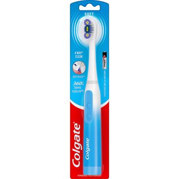 Colgate 360 Floss Tip Adult Sonic Power Soft Toothbrush