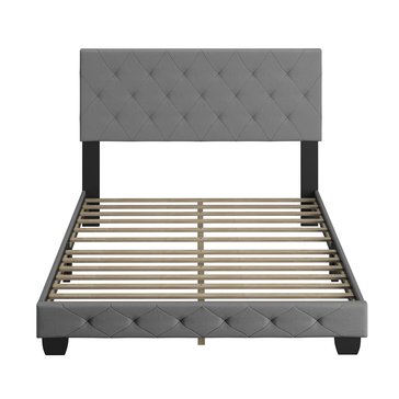 Boyd Sleep Clementine 13-Slat Linen Platform Bed