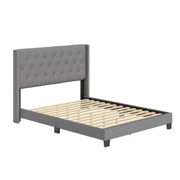 Boyd Sleep Juliette 13-Slat Linen Platform Bed