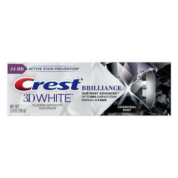 Crest 3D White Brilliance Charcoal Teeth Whitening Toothpaste, 3.9 oz