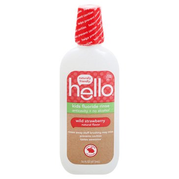 Hello Kids' 6+ Strawberry Mouthwash, 16 fl oz