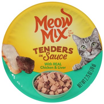 Meow Mix Tender Favorites Chicken and Liver Cup Wet Cat Food