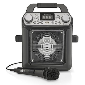 The Singing Machine Groove Mini SML652BK Bluetooth Karaoke System