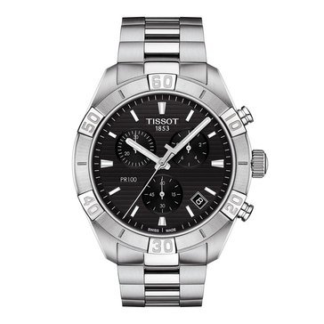 Tissot Men's PR 100 Sport Chronograph Stainless Steel Bracelet Watch