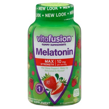 Vitafusion Max Strength 10mg Melatonin Gummies, 100-count