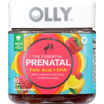 OLLY Essential Prenatal Multi-Vitamin Gummies, 60-count