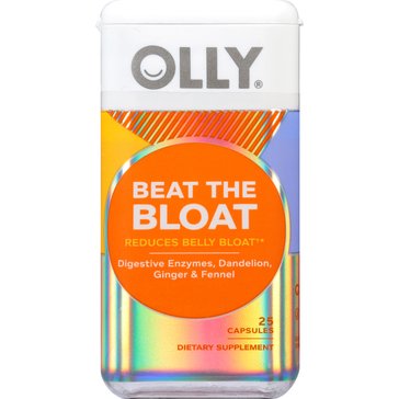 OLLY Beat the Bloat to Reduce Belly Float Capsules, 25-count