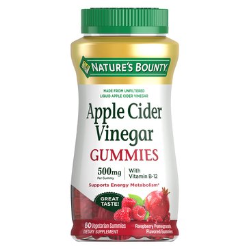 Nature's Bounty Apple Cider Vinegar Gummies, 60-count