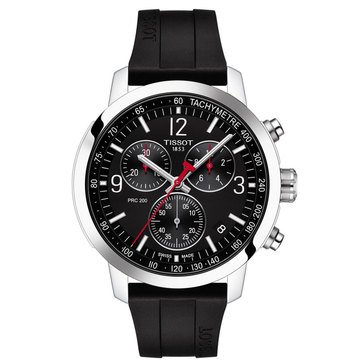 Tissot Men's PRC 200 Chronograph Rubber Strap Watch