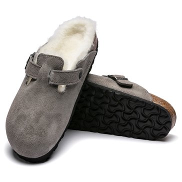 Birkenstock Women's Boston Closed Toe Clog Shearling Suede