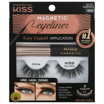 Kiss Magnetic Entice Eyeliner and Eyelash Kit