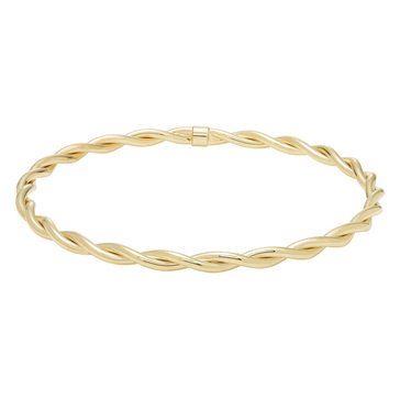 10K Twist Slip-On Bangle