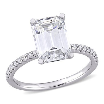 Sofia B. 3 1/5 cttw Emerald-Cut Moissanite Engagement Ring
