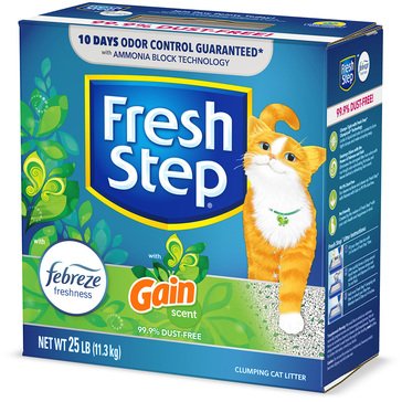 Fresh Step Gain Scented Odor Control Clumping Cat Litter