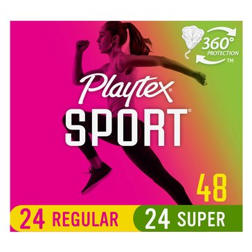 Playtex Sport Multi-Pack Super Tampons, 48-Count