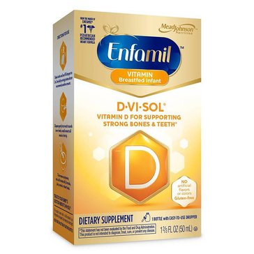 Enfamil Breast Fed Infant D-Vi-Sol Pediatric Vitamins Supplement