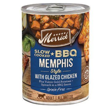 Merrick Slow-Cooked BBQ Memphis Style Chicken Recipe Wet Dog Food