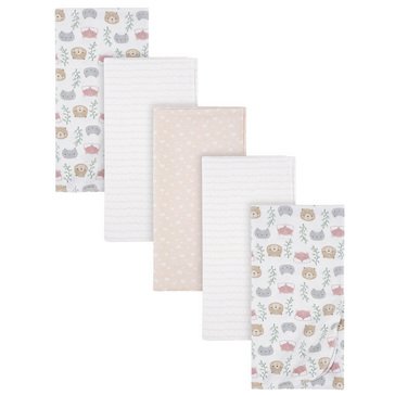 Gerber Baby Girl Woodland Blanket Set 5-Pack