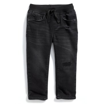 Old Navy Toddler Boy Knit Waistband Karate Denim Black