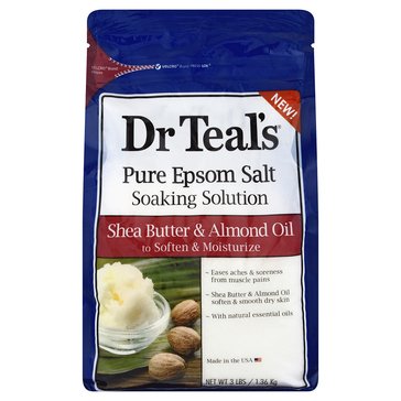 Dr. Teal's Shea Butter And Almond Pure Epsom Salt Soaking Solution