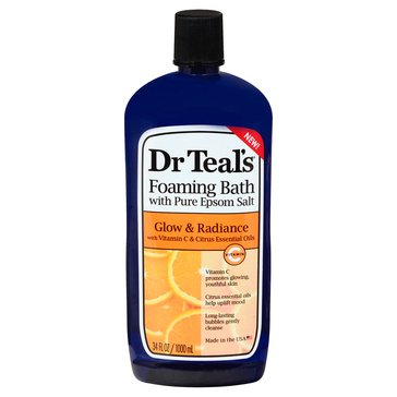 Dr. Teal's Glow And Radiance With Vitamin C And Citrus Essential Oils Foaming Bath