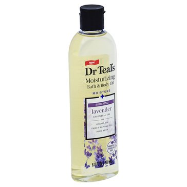 Dr. Teal's Moisture And Soothing Lavender Essential Oil Moisturizing Bath And Body Oil