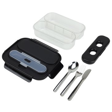 Built 2-Compartment Bento With Ice Pack and Utensils