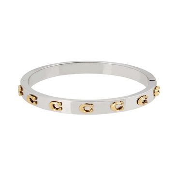 Coach Logo C Hinge Bangle