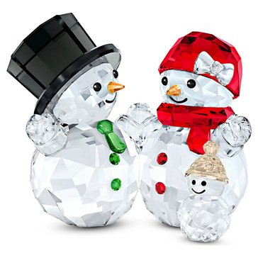 Swarovski Joyful Snowman Family Figurine