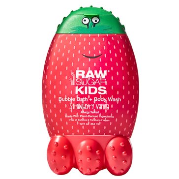 Raw Sugar Strawberry Vanilla Kids Bubble Bath And Body Wash