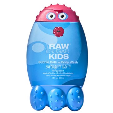 Raw Sugar Superberry Cherry Kids Bubble Bath And Body Wash