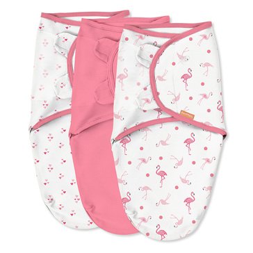 Summer Infant Original Flamingo Fiesta 3-Pack SwaddleMe 