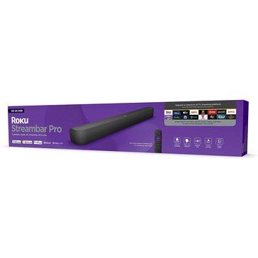 Roku Streambar Pro 4K HD HDR Streaming Media Player Cinematic Sound with Roku Voice Remote