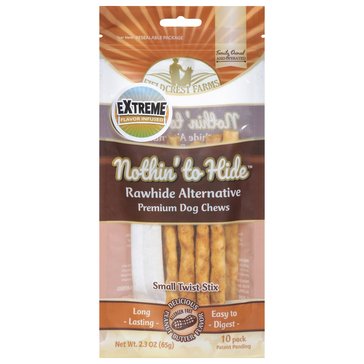 Nothin To Hide Twist Stix Peanut Butter 10Pc