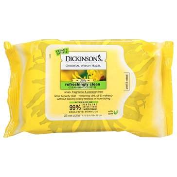 Dickinson's Original Witch Hazel Daily Refreshingly Clean Facial Wipes