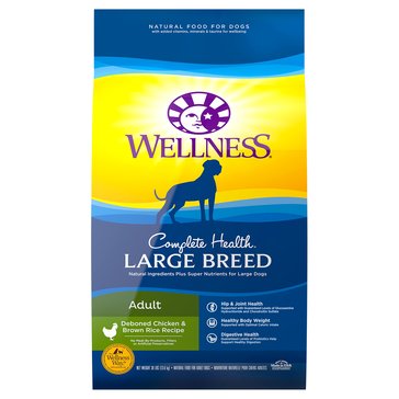 Wellness Complete Health Large Breed Chicken And Brown Rice Dog Food