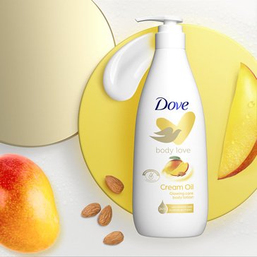 Dove Glowing Care Cream Oil Body Lotion