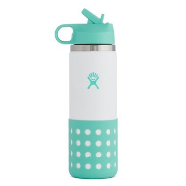 Hydro Flask Kids' Wide Mouth with Straw, Lid, and Boot, 20oz
