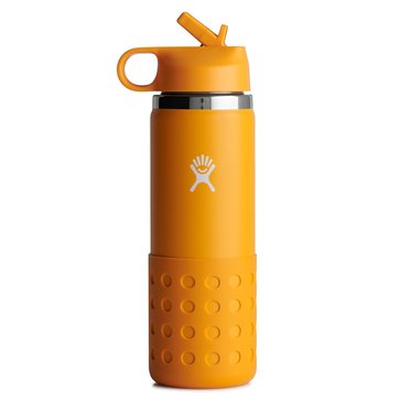 Hydro Flask Kids' Wide Mouth with Straw, Lid, and Boot, 20oz