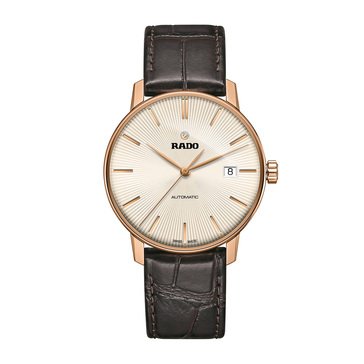 Rado Men's Coupole Classic Automatic Leather Strap Watch