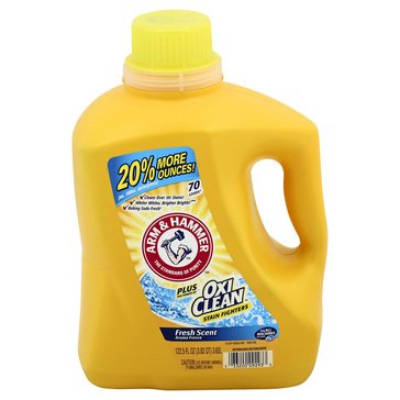 Arm & Hammer Plus OxiClean Liquid Laundry Detergent, Fresh Scent