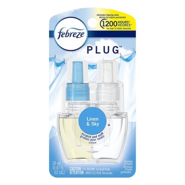 Febreze Plug Scented Oil, Linen and Sky