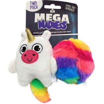 Mega Madness Unicorn 2-Pack Dog Toy