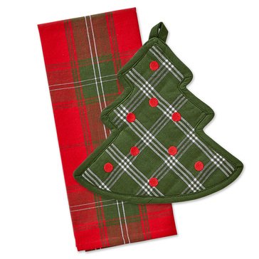 Holiday Christmas Tree Pot Holder Set