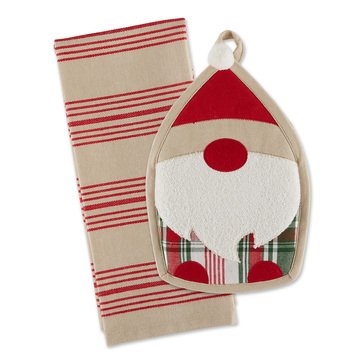 Holiday Winter Gnome Pot Holder Set