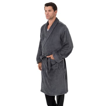 IZOD Men's Textured Comfort Soft Robe