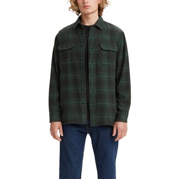 Levi's Men's Classic Worker Plaid Flannel Long Sleeve Shirt