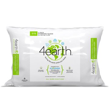 4-Earth Eco-Friendly 2pk Pillows