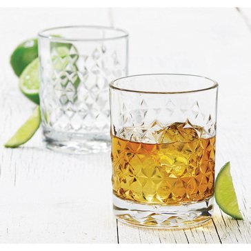 Libbey Harlow Double Old Fashioned Glasses Set of 4